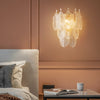 French cream style glass wall lamp