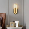 Creative all-copper bedside wall lamp