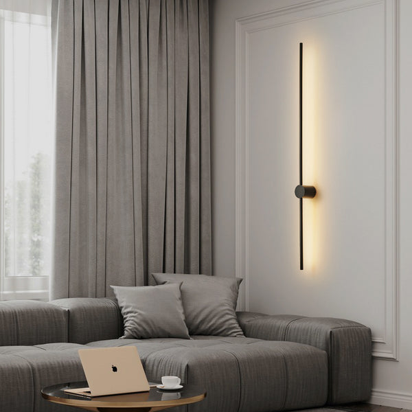 Minimalist LED line wall lamp