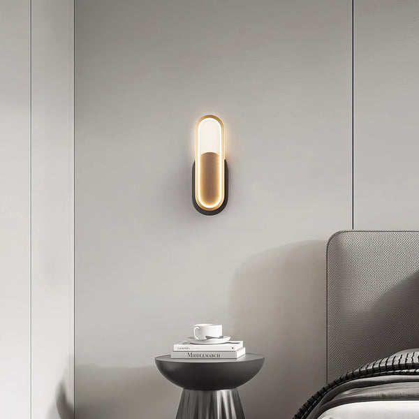 Creative all-copper bedside wall lamp