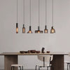 Lustre rétro à tête unique en ciment