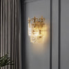 French creative glass aisle wall lamp