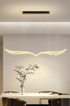 Nordic long strip creative wings led dining chandelier