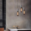 Lustre rétro à tête unique en ciment