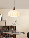 Lustre de restaurant en tissu rétro français