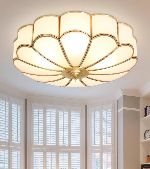 American all-copper LED ceiling light