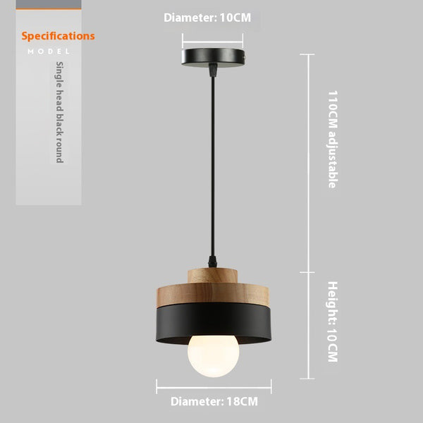 Creative macaron wooden chandelier