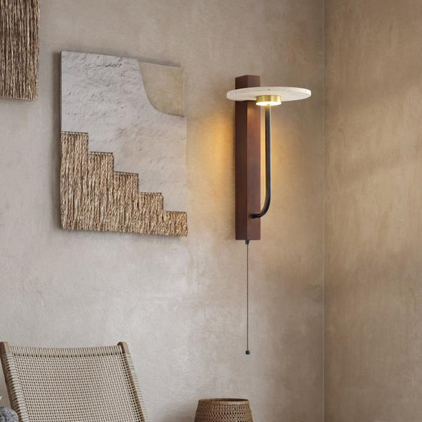 Japanese style retro bedside wall lamp