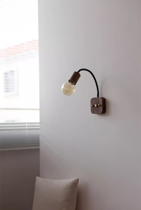 Lampe de chevet murale rotative rétro