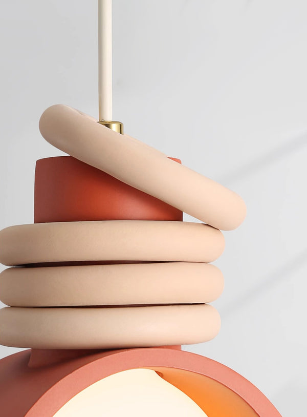 Wabi-sabi bedroom bedside chandelier