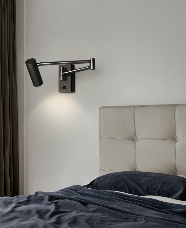 All copper swing arm wall lamp