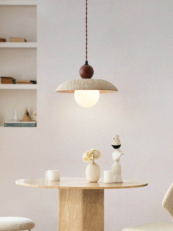Yellow Travertine Chandelier