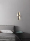 All copper spiral led wall light