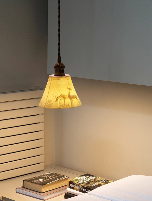 Vintage Ceramic Chandelier