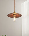 Black walnut single head chandelier