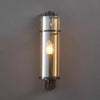 All copper glass bedroom wall light