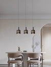 Lustre rétro à tête unique en ciment