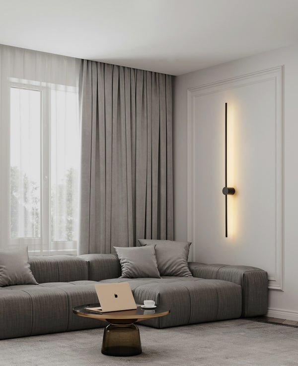 Minimalist LED line wall lamp
