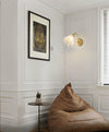 French retro lily of the valley flower wall lamp