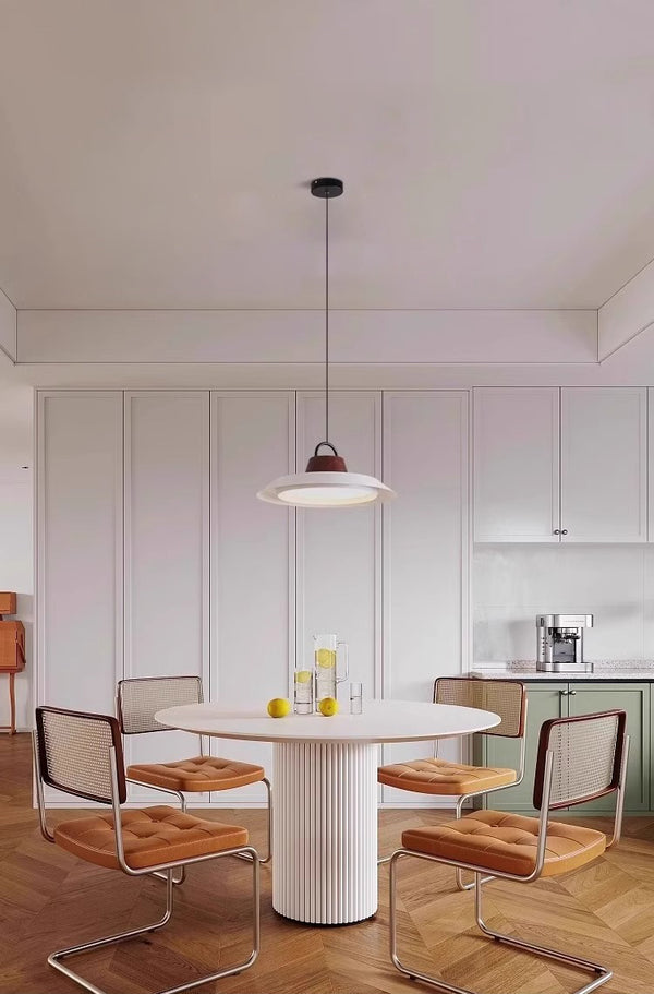 Vintage bucket hat pendant lamp