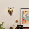 Lampe de chevet murale rotative en noyer