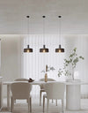 Lustre rétro à tête unique en ciment