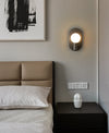 Nordic copper glass corridor wall lamp