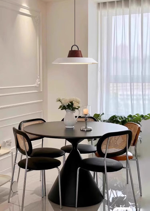 Vintage bucket hat pendant lamp