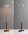 American retro solid wood floor lamp