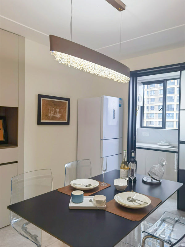 Modern crystal dining room chandelier