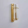 All copper glass bedroom wall light