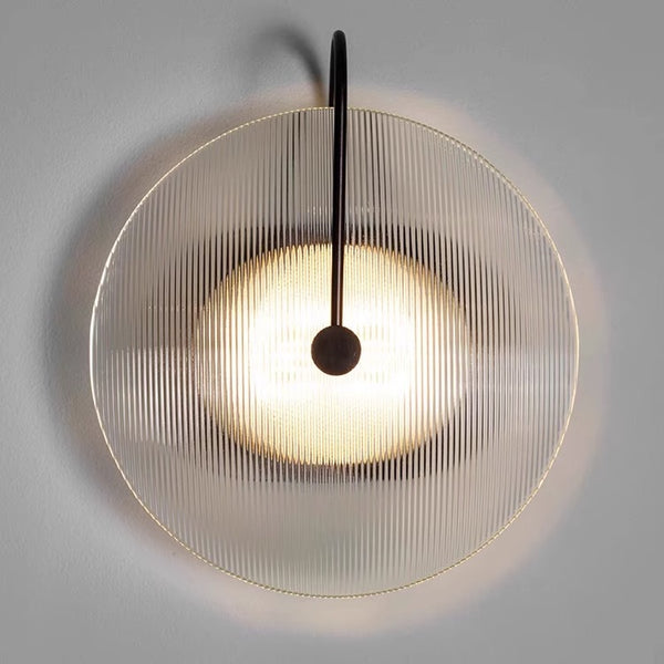 Nordic round glass aisle wall lamp