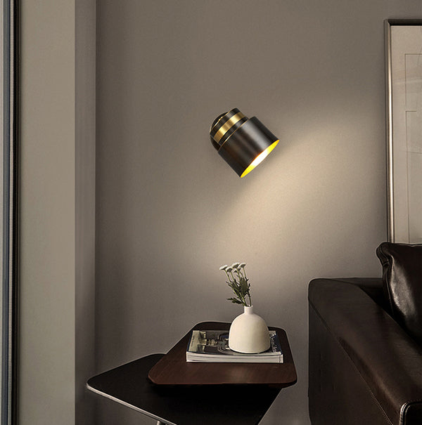Lampe de chevet murale rotative pour chambre à coucher
