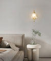 French retro lily of the valley flower wall lamp