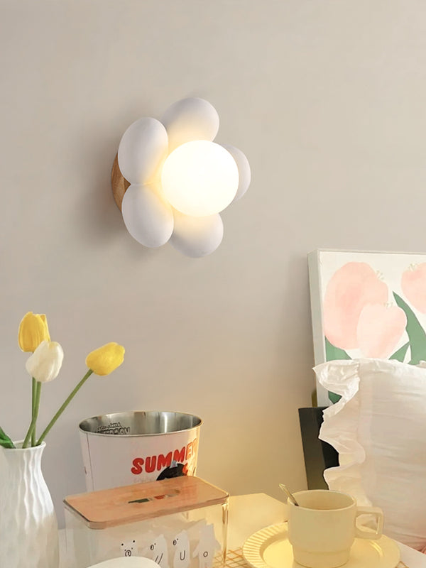 Applique murale à fleurs