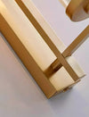 All copper glass bedroom wall light