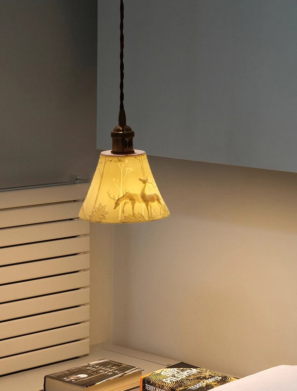 Vintage Ceramic Chandelier