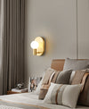 Nordic copper glass corridor wall lamp
