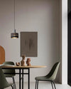 Lustre rétro à tête unique en ciment