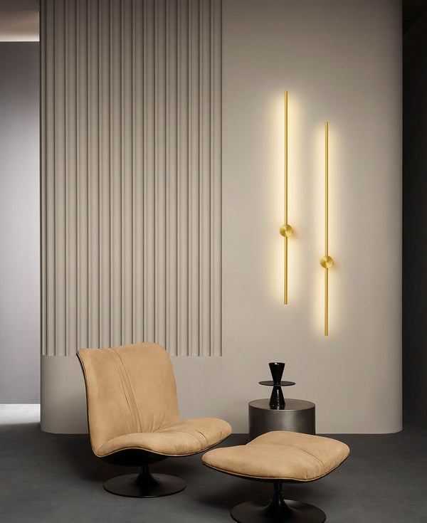 Minimalist LED line wall lamp