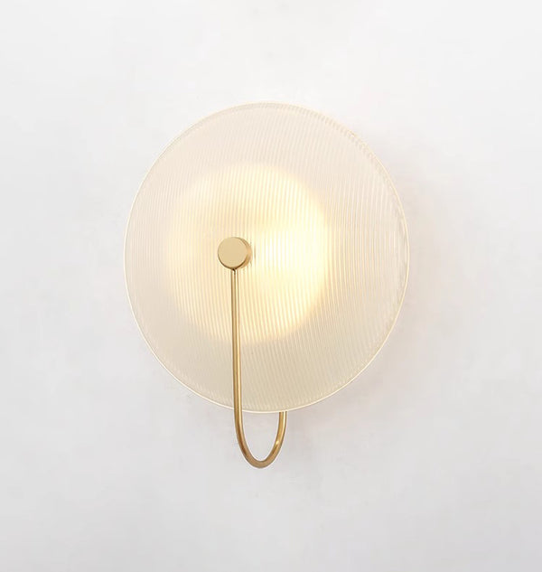 Nordic round glass aisle wall lamp