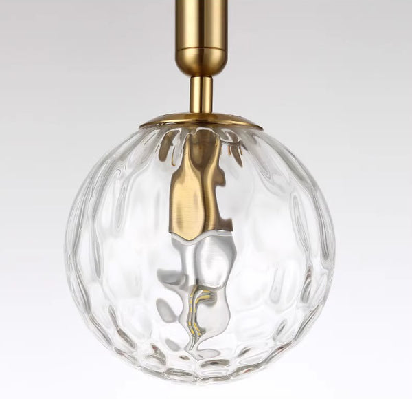 Lustre de chevet de chambre à coucher en forme de sphère nordique