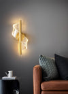 All copper spiral led wall light