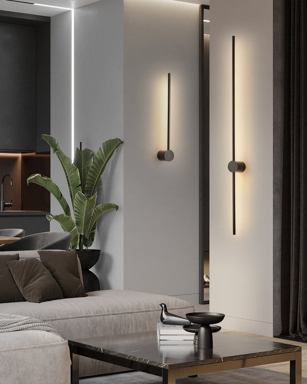 Minimalist LED line wall lamp
