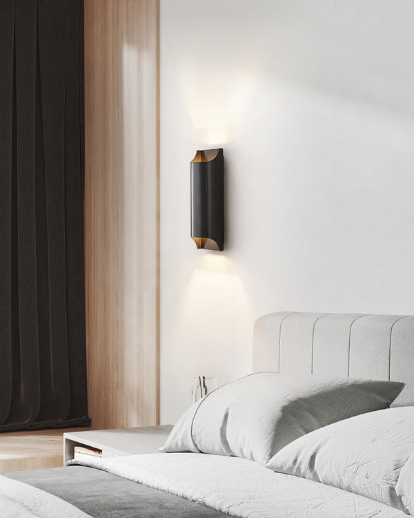 Applique murale d'allée à double tête tout en cuivre