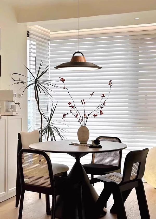 Vintage bucket hat pendant lamp