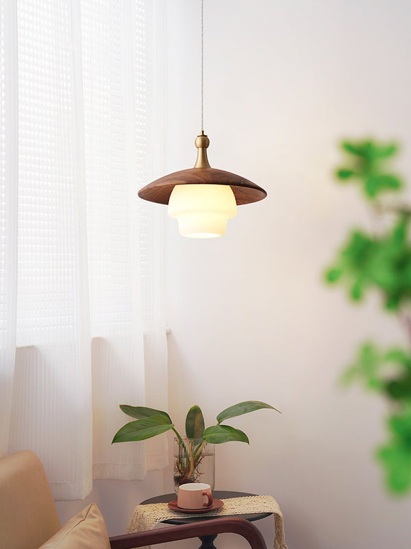 Lustre en noyer Maillard