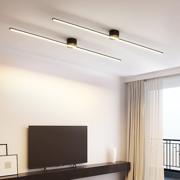 Minimalist long strip ceiling light