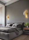 All copper spiral led wall light