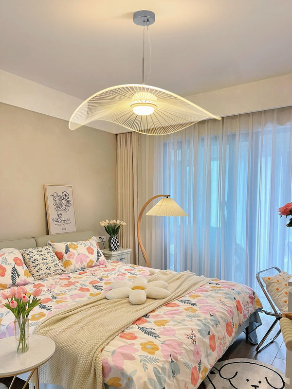 Designer personalisierte kreative Lotusblatt Strohhut Kronleuchter